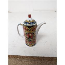 Rosenthal Versace Le Roi Soleil pattern miniature coffee pot  