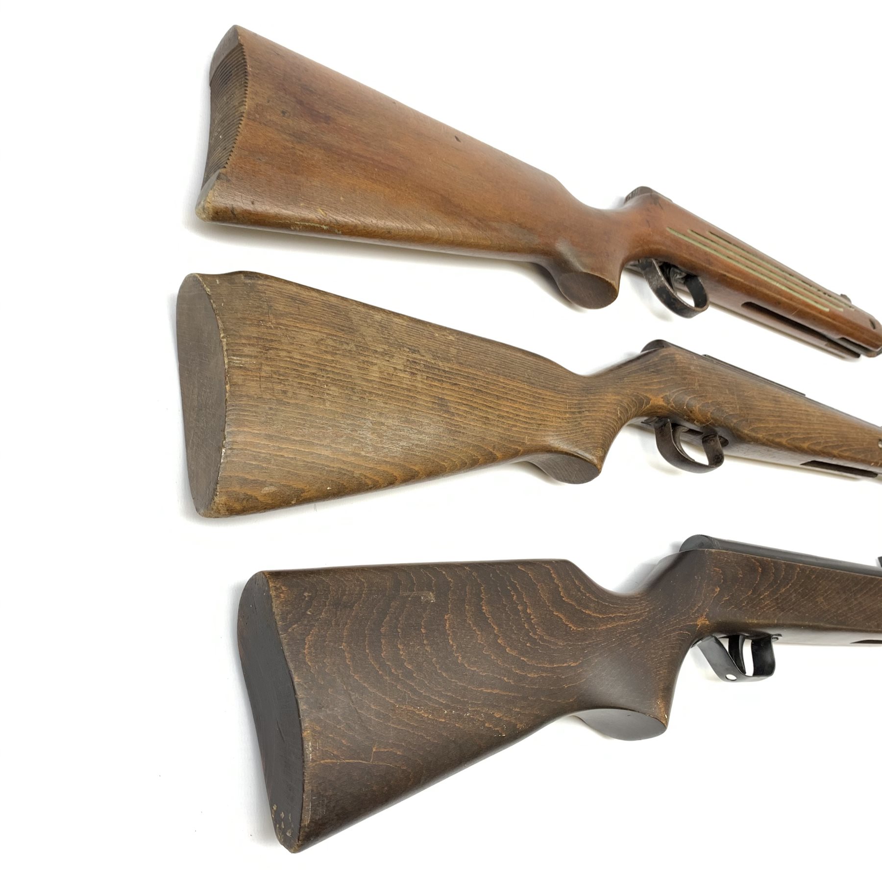 Webley Falcon .22 air rifle with break barrel action L105cm overall; Hungarian .22 air rifle with break action; and BSA .22 air rifle (3)