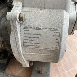 UP168 Petrol 5.5hp water pump - THIS LOT IS TO BE COLLECTED BY APPOINTMENT FROM DUGGLEBY STORAGE, GREAT HILL, EASTFIELD, SCARBOROUGH, YO11 3TX