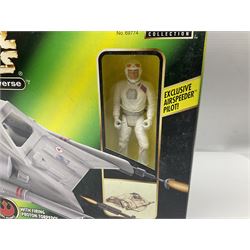 Star Wars - La Guerra De Las Galaxias La Guerre Des Etoiles/Shadows of the Empire - TIE Fighter; Cloud Car; Airspeeder; Landspeeder; Death Star Escape; Detention Block Rescue; Imperial Speeder Bike; Boba Fett IG-88; and Crowd Control Stormtrooper; all boxed/carded (9)