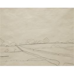 Laurence Stephen Lowry RBA RA (Northern British 1887-1976): 'A Country Road' pencil sketch signed with initials and dated 'L S L/3rd April 1961' verso 19cm x 24cm
Provenance: Professor H. B. Maitland; by descent to Mrs. M. Dickie; sold at Sotheby’s, London (16 March 1977, lot 108); later sold at Bonhams, London (18 November 2005, lot 26); sold at Bonhams, London (Modern British and Irish Art, 20 November 2019); acquired at the latter sale by the present owner.