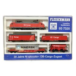 Fleischmann 'N' gauge 'Piccolo' - 30 Jahre Limitierte Sonderserie No.937320 DB-Cargo-Zugset; boxed