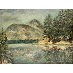 Greenup Moorsom Storm (Robin Hood's Bay 1901-1975): Lake District Landscape, oil on canvas board signed 43cm x 44cm