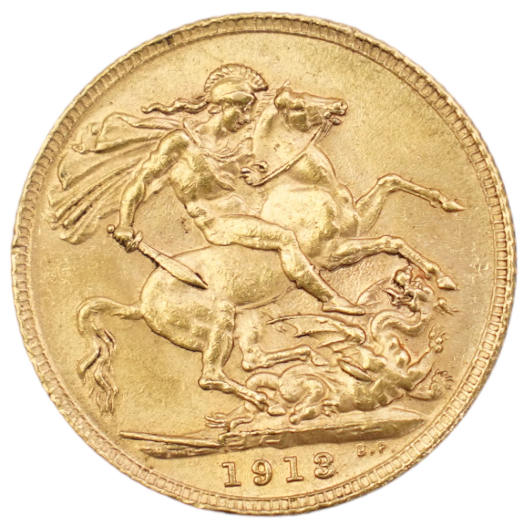 King George V 1913 gold full sovereign coin