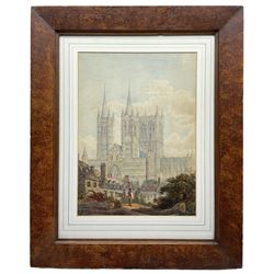 English School (19th century): Lincoln Cathedral, watercolour unsigned 34cm x 25cm