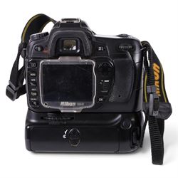 Nikon D80 camera, serial no. 2017183, with Nikon AF Nikkor 1:2.8 35-70mm lens, serial no. 312406, with Sigma carry case