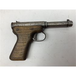 Webley Hurricane .22 air pistol with over lever action and thumb safety L27cm; Webley Premier .22 air pistol with over lever action No.816; part Diana model 2 air pistol; and quantity of .22 pellets in three tins