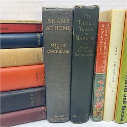 Burma and North East India - twenty books including The Burmese Empire by Father Sangermano. 1893; My Three Years in Manipur by Ethel St. Clair Grimwood. 1892; Shans at Home by Mrs. Leslie Milne. 1910; Four Years in Upper Burma by W.R. Winston. 1892; The Soul of People by H. Fielding. 1898; History of Upper Assam, Upper Burmah and North-Eastern Frontier by L.W. Shakespear. 1914; and fourteen others (20)