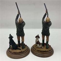 Four Country Artists figures, comprising Shooting figure group by K.Sherwin, Gun dog figure group, First Brace - Labrador and First Brace - Springer, largest H35cm 