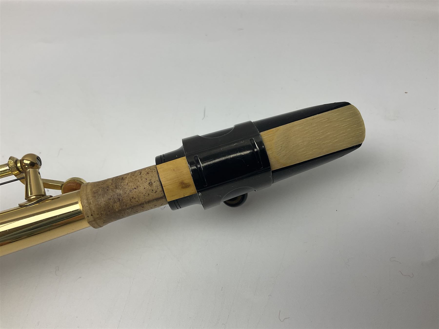 Jupiter JPS-749-547 soprano saxophone, serial no.636624; in fitted carrying case with accessories.