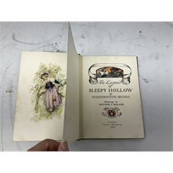 'The Little Flowers of Saint Francis of Assisi', translated by trans Sir Thomas Walker Arnold, Irving, Washington ; 'The Legend of Sleepy Hollow', illustrated my Keller, Arthur, Swift, Jonathan: 'Gulliver's Travels', illustrated by Charles Brock, 'Swiss Family Robinson' translated by Mrs H.B Paull and other books