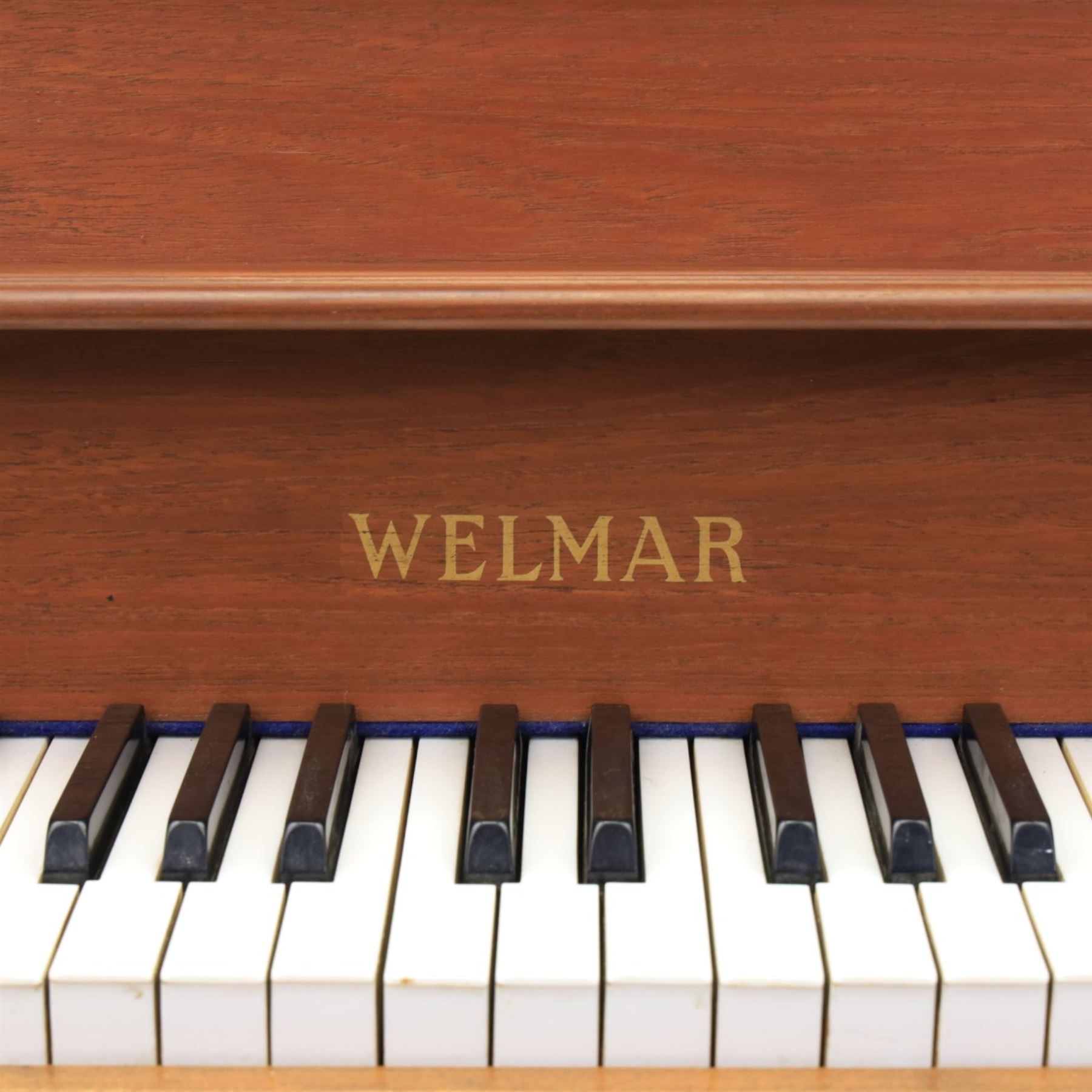 Welmar - 20th century teak upright piano