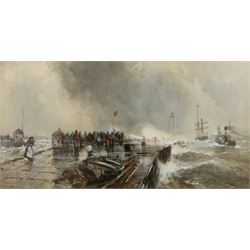 Frank Henry Mason (Staithes Group 1875-1965): 'After the Gale - Whitby', watercolour signe...