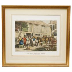Thomas Sutherland (British 1785-1838) after Henry Thomas Alken (British 1785-1851): 'The High Mettled Racer', complete set of six engravings and aquatints with hand-colouring 37cm x 44cm (6)