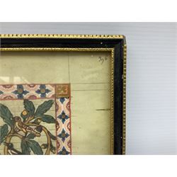 German School (14th century): 'Bruno von Hornberg' and 'Kol von Nüssen', pair prints of illuminated portraits from the 'Codex Manesse' together with print of 17th century Church writing