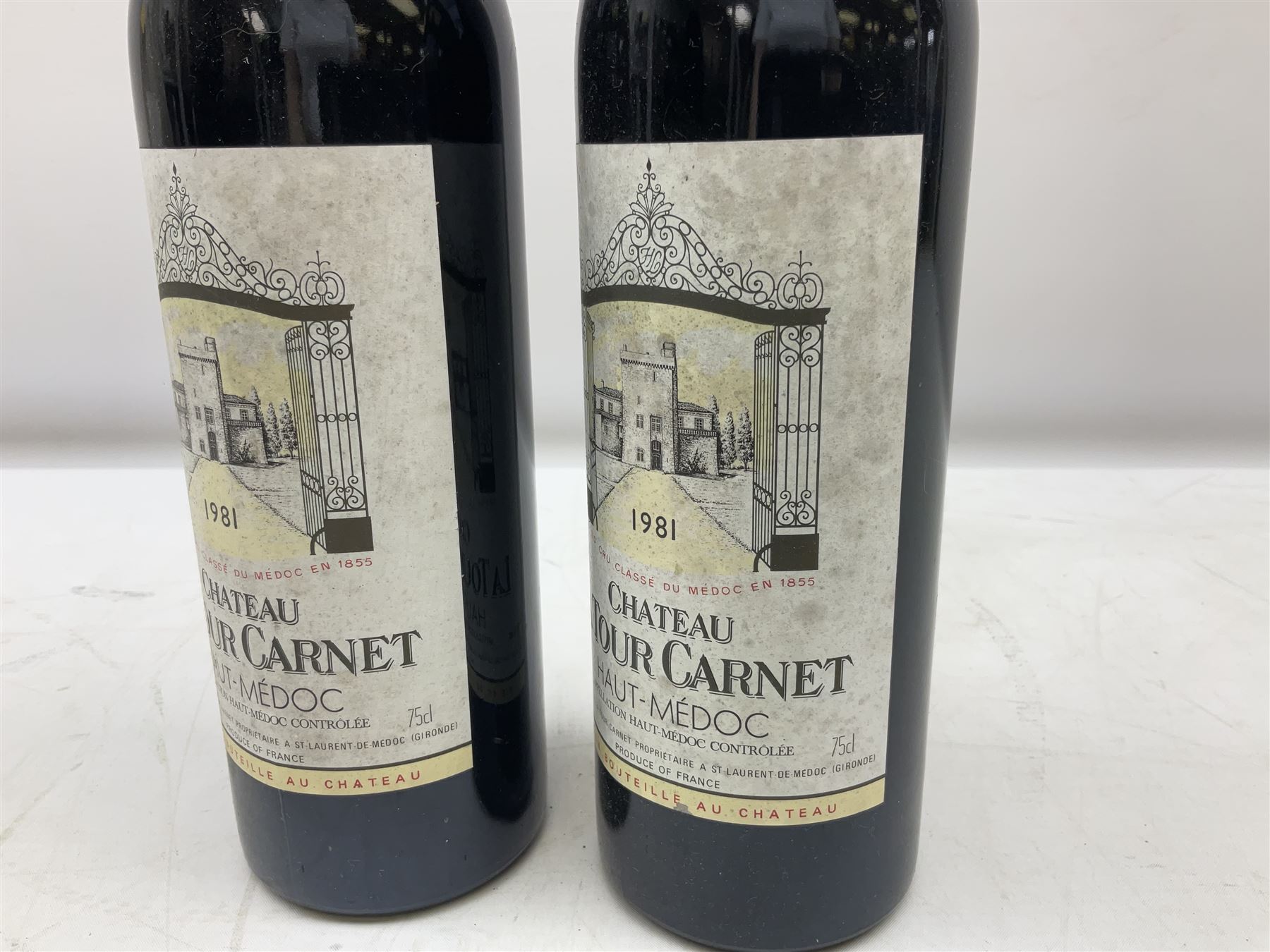 Chateau La Tour 1981, Haut-Médoc, 75cl, 12% vol, four bottles