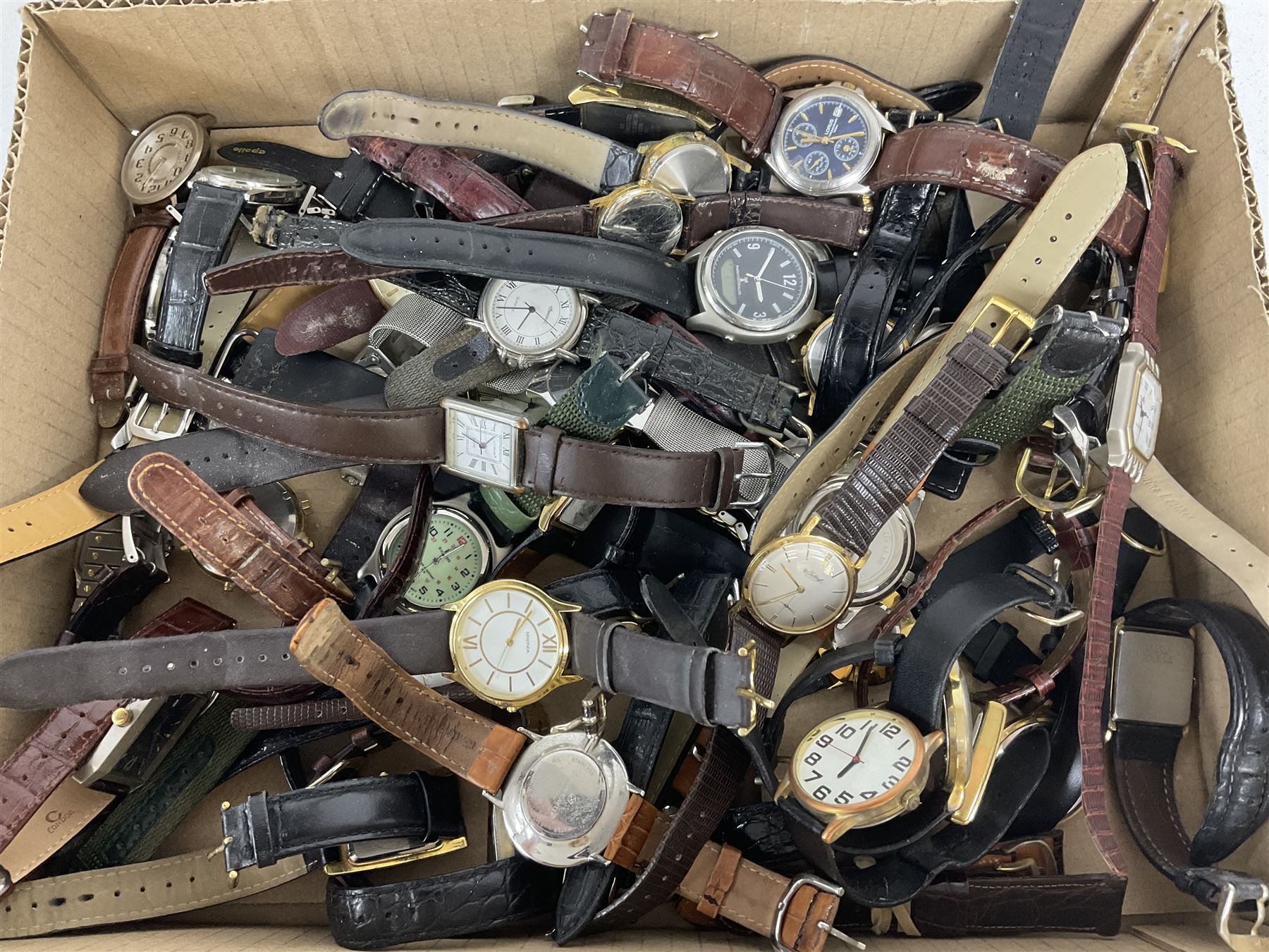 Collection of wristwatches including Guildcraft by Gruen, Sekonda, Lorus, Skagen, etc