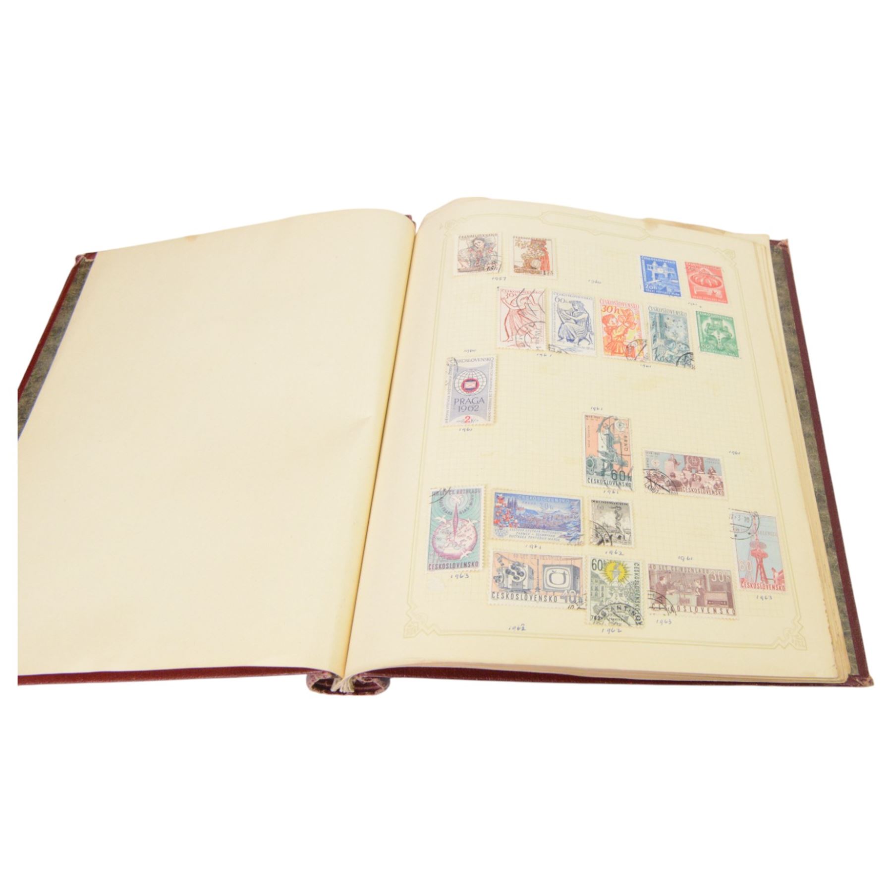 Great British and World stamps and postal history, including India, Gold Coast, Jamaica, Botswana, Malaya, Channel Islands, Brazil, Sweden, Czechoslovakia, Cyprus, Canada, etc, in various albums
