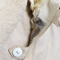 Swedish army field coat, M1909, with a sheepskin lining White 