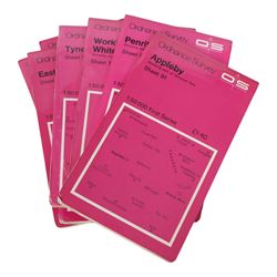 Complete set of two-hundred and four Ordnance Survey Land Ranger maps, 1:50,000 scale