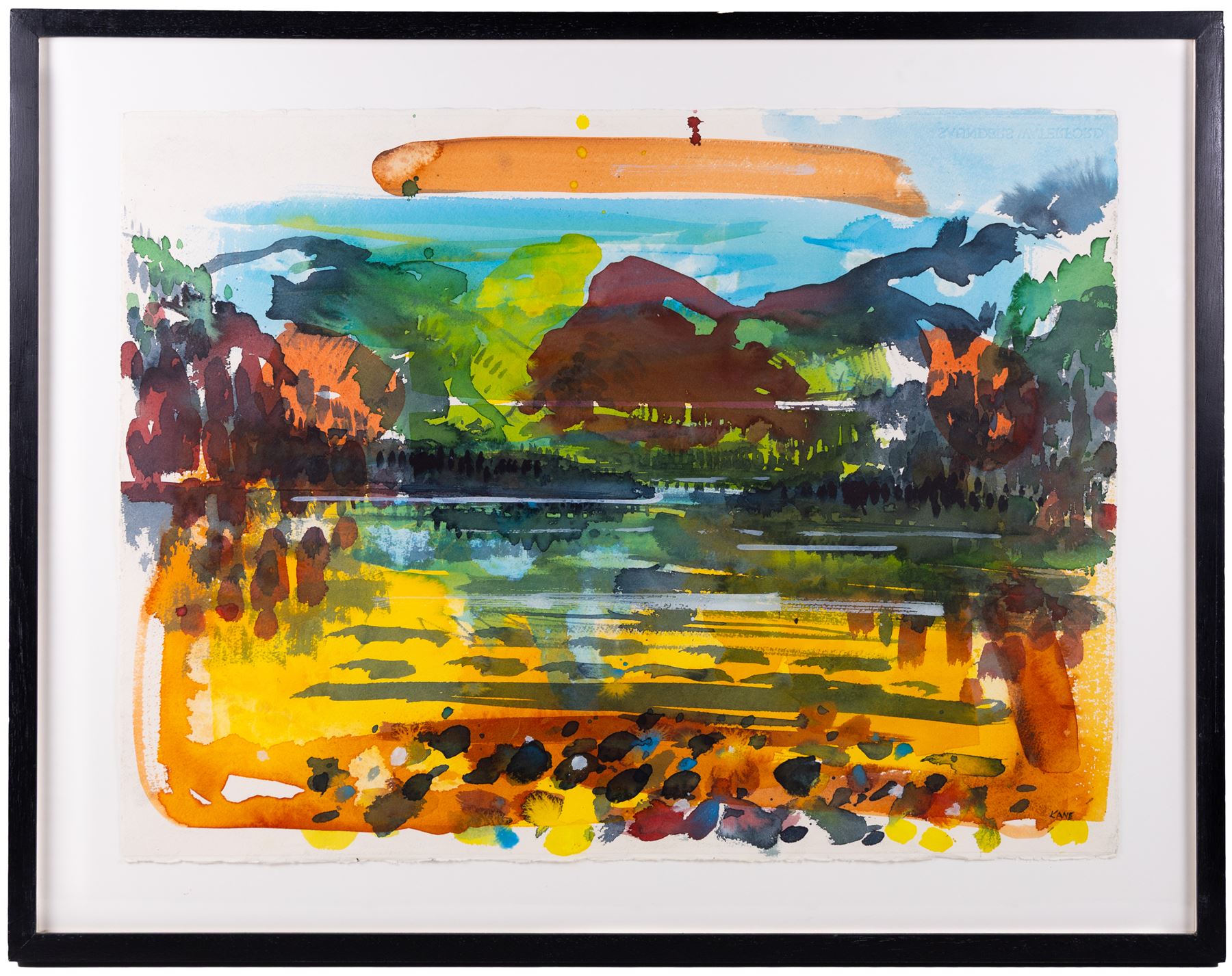 Kane Cunningham (British 1961-): 'Ullswater - Lakes', watercolour signed, titled and inscribed verso 57cm x 76cm