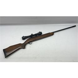 BSA .22 air rifle with under-lever action, the 51cm (20