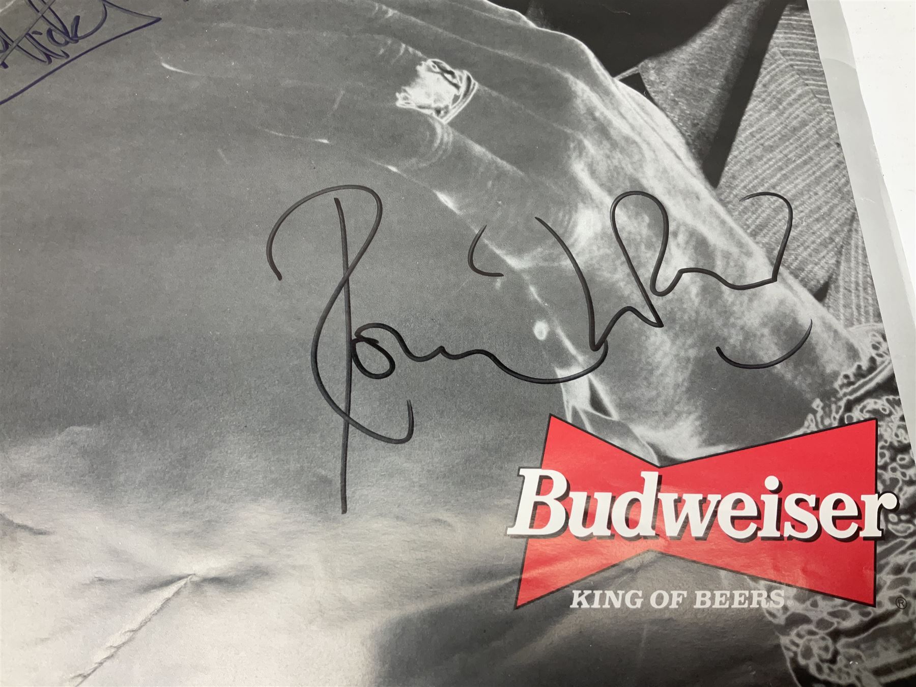 Rolling Stones Voodoo Lounge World Tour 1994/95 poster signed in black marker pen by Charlie Watts, Keith Richards, Mick Jagger and Ronnie Wood 58 x 81cm, unframed