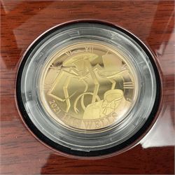 The Royal Mint United Kingdom 2021 'Celebrating the Life and Work of H.G. Wells' gold proof two pound coin, cased with certificate