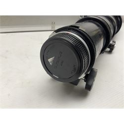 Olympus 'OM-System Zuiko MC Auto-T 1:11 f=1000mm' lens serial number 103010, in carry case