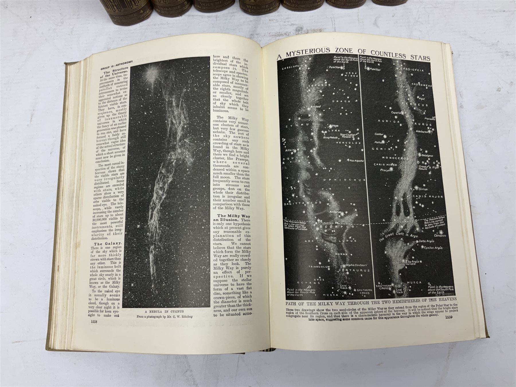 Full set of The New Harmsworth Self-Educator in ten volumes 