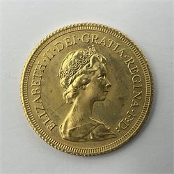 Queen Elizabeth II 1980 gold full sovereign coin