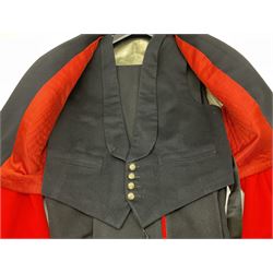 Royal Marines 2nd Lieutenant three-piece mess uniform, early 1950s, by Jones Chalk & Dawson Ltd 6 Sackville Street Piccadilly W; label dated 18.1.54 for 2nd Lieutenant R.E. Maitland