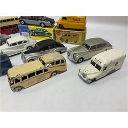 Dinky/Corgi - Dinky Bedford 10cwt Van ‘Kodak’ no.480, boxed; Corgi Bentley Continental Sports Saloon no.224 in replica box; along with further loose, playworn and repainted models to include Dinky Rolls-Royce Silver Wraith and Phantom V models etc 