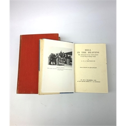 Whitehouse A.G.J.: Hell in the Heavens. The Adventures of an aerial gunner in the Royal Flying Corps. 1938. Dustjacket; and Wings Flying Thrills (2)