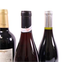 Mixed red wine, Muga 2020 Rioja 75cl, 14.5%, Clos Saint Michel 2019 Chateauneuf-de-Pape 75cl 14% vol and Appellation 2022 Chateauneuf-de-Pape 75cl 14.5%