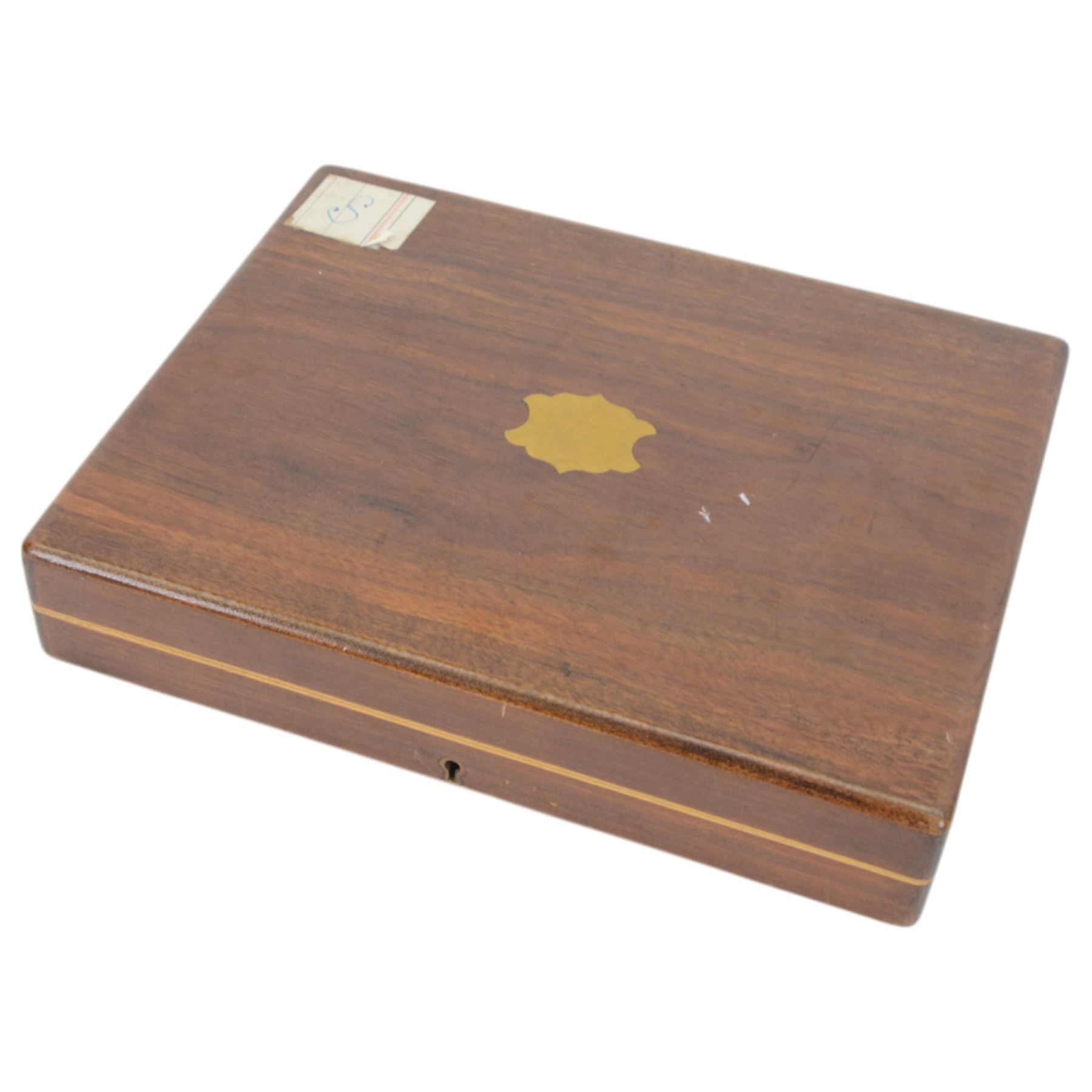 Set of twelve mother of pearl handled silver fruit knives and forks, the knives with floral engraving to blades, hallmarked to both collars and blades/prongs, Frederick C Asman & Co, Sheffield 1906, contained within fitted wooden case with velvet lined interior