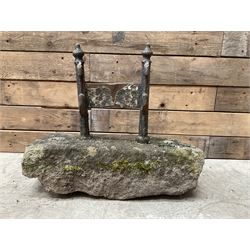 19th century cast iron boot scraper