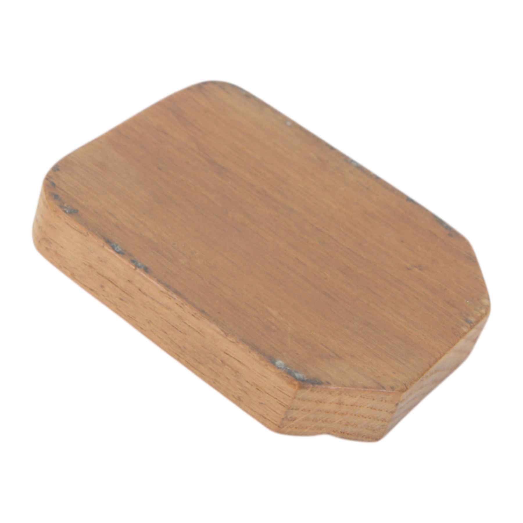 Mouseman - tooled oak ashtray, rectangular form with canted and rounded corners, carved with mouse signature, by the workshop of Robert Thompson, Kilburn, W10cm