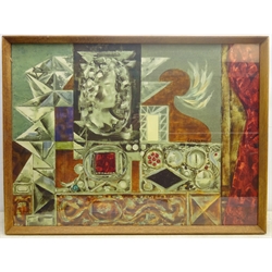 RTV on 21/10/2020 After John Ward Lockwood (American 1894-1963): Abstract Interior, colour print 56cm x 75cm