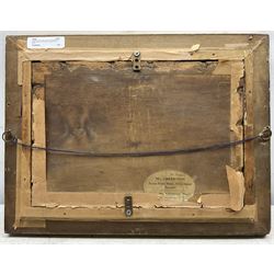 English School (19th century): Cornish Rocky Beach scene, oil on board unsigned 20cm x 29cm 