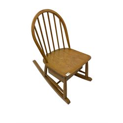 Ercol - Model 325 light elm and beech child's rocking chair