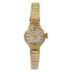 Nivada ladies 9ct gold manual wind wrist