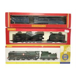 Hornby '00' gauge - NRM Collection Merchant Navy Class 4-6-2 locomotive 'Ellerman Lines' No.35029; boxed with slip case; LNER Class A4 4-6-2 locomotive 'Mallard' No.4468; boxed; and Class 9F 2-10-0 locomotive 'Evening Star' No.92220; boxed (3)