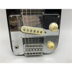 Artisan lap steel plank guitar in metallic black L74cm