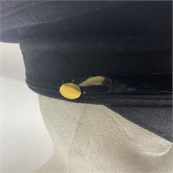 1950s British Red Cross North Yorkshire dress uniform comprising tunic, trousers, greatcoat and visor cap; bears manuscript label '1956 Ware'