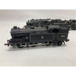 Airfix ‘00’ gauge - seven locomotives comprising Class 7P (Royal Scot) ‘Royal Scots Fusilier’ 4-6-0 no.6103 in LMS black with Mainline tender; two Class N2 0-6-2T no.69531 in BR black; Class 1282 2-4-0 no.20185 in LMS black; Class 61XX 2-6-2T no.6167 in BR black; Class 14XX 0-4-2T no.1466 in GWR green, all unboxed; Class 4F 0-6-0 no.4454 in LMS black, in original box (7)