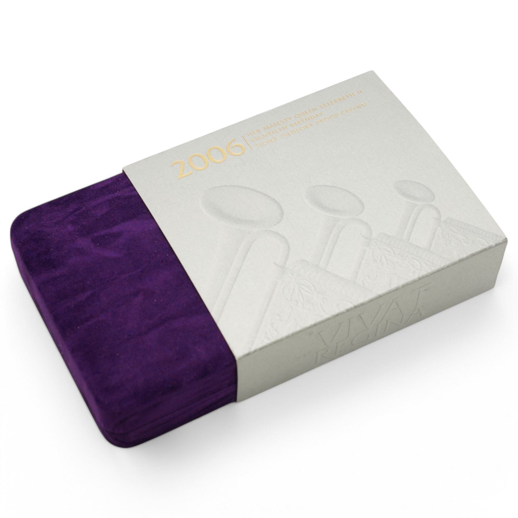 Four The Royal Mint United Kingdom silver proof five pound coins or sets, comprising 1990 '90th Birthday, 2005 '200th Anniversary Nelson Trafalgar' two-coin piedfort set, 2006 'Her Majesty Queen Elizabeth II Eightieth Birthday' piedfort and 2007 'Diamond Wedding', all cased with certificates