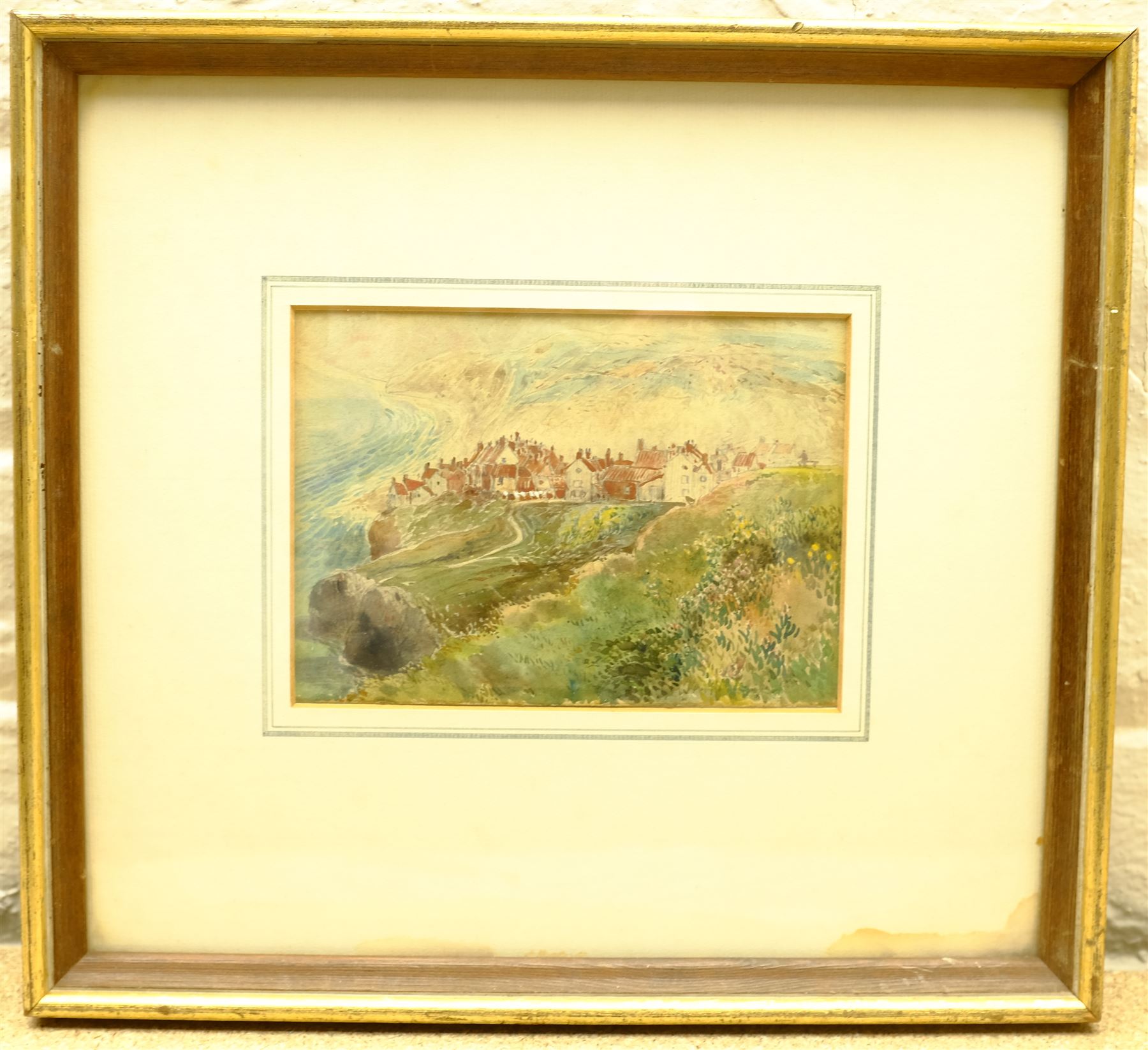 English School (Early 20th century): Robin Hood's Bay, watercolour unsigned 12cm x 16cm