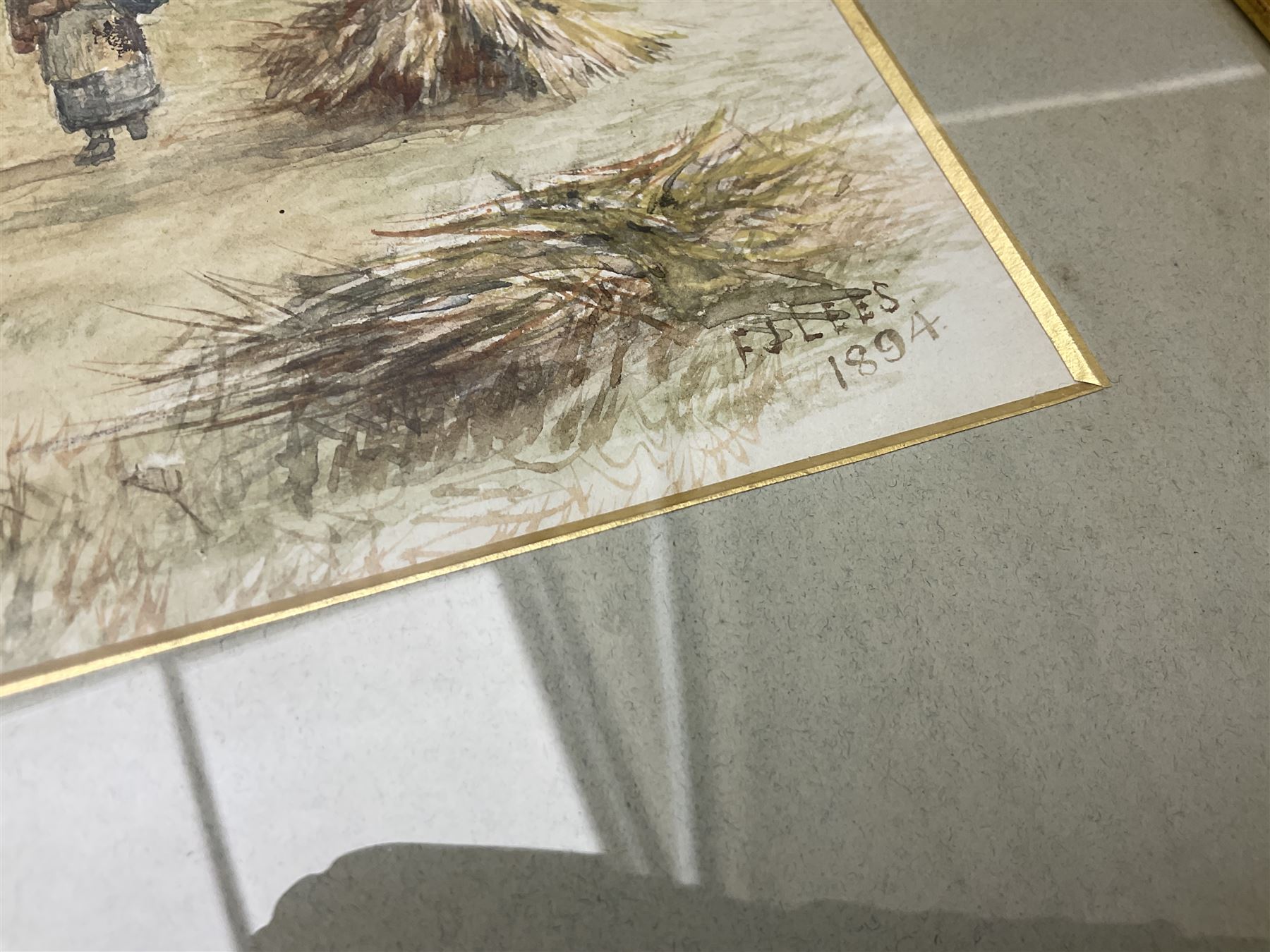 Frederick John Lees (British fl. 1870-1900): 'Cliveden on Thames' and 'Little Boveney Church near Windsor', pair watercolours signed and dated 1894 together with 'Twickenham Ferry', watercolour signed and dated 1895 by the same hand max 26cm x 36cm (3)