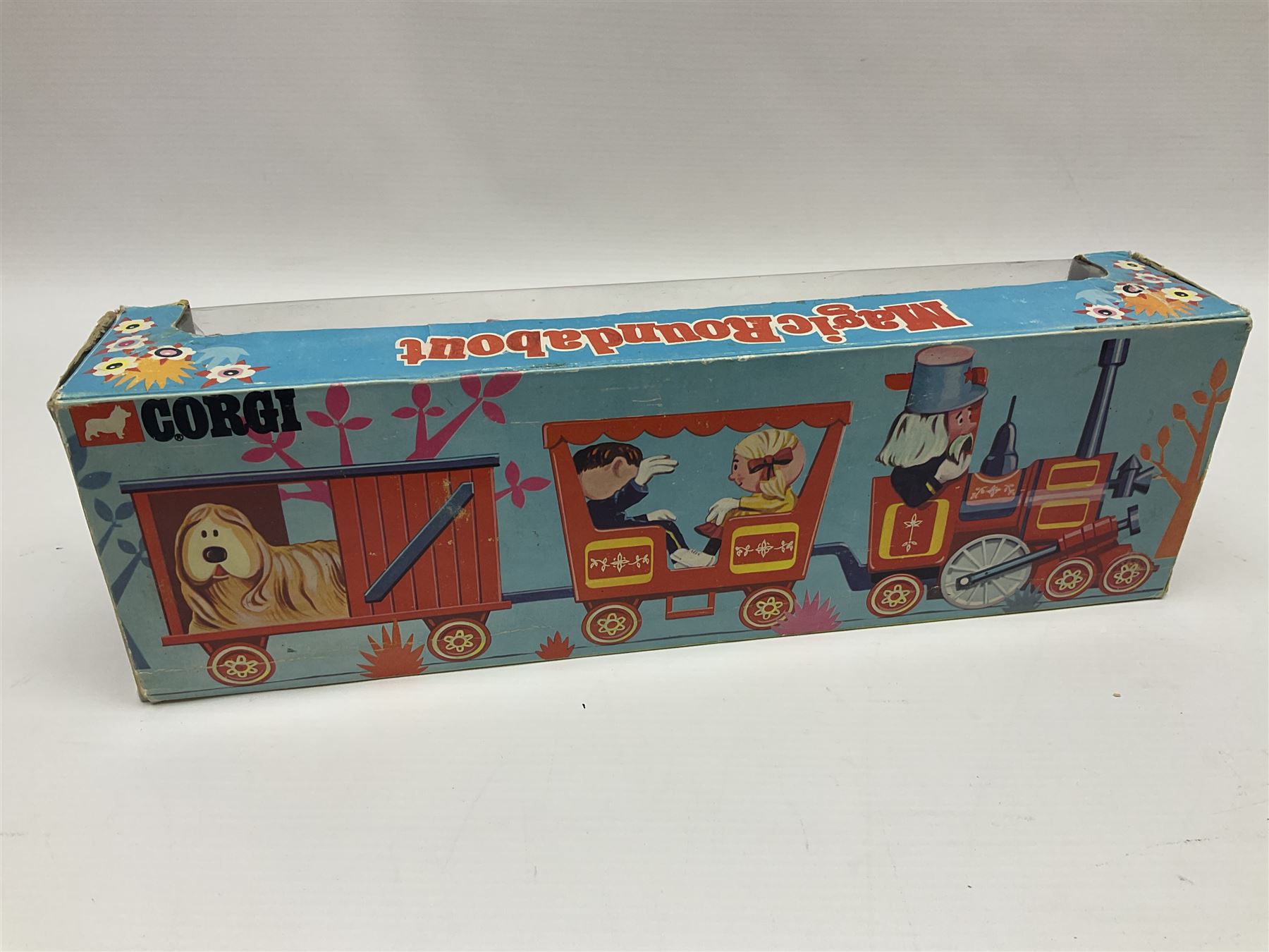 Corgi - The Magic Roundabout train no.851 in original box; with loose Batman, Robin and Lady Penelope figures from Corgi and Dinky vehicles